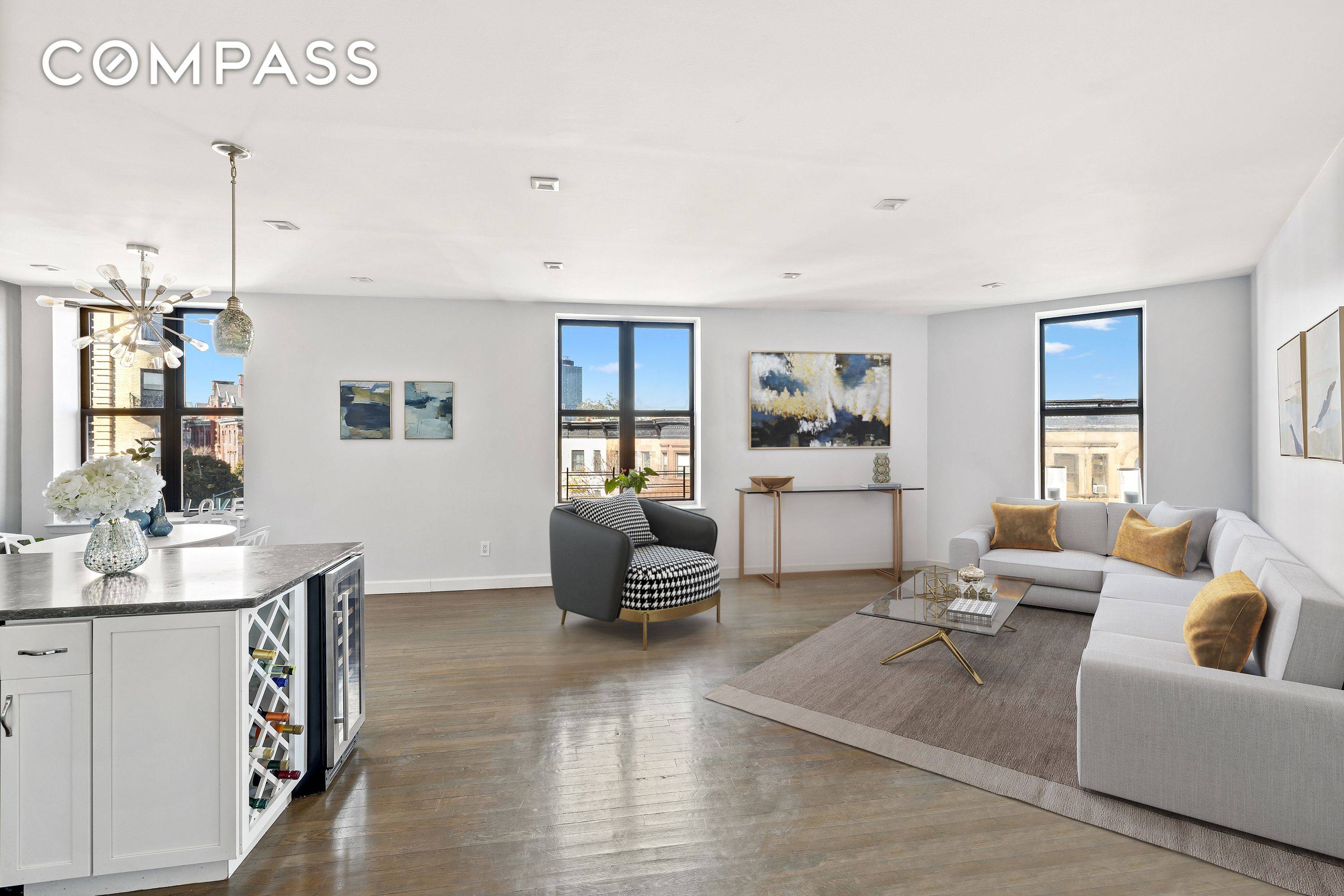 Stunning and spacious corner unit condo in highly desirable Prospect Heights location.