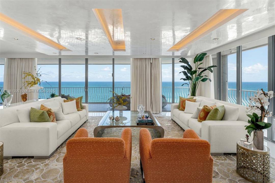 Elevated on the fourteenth floor of Bal Harbour 101, this southeast corner residence presents commanding views of the ocean.