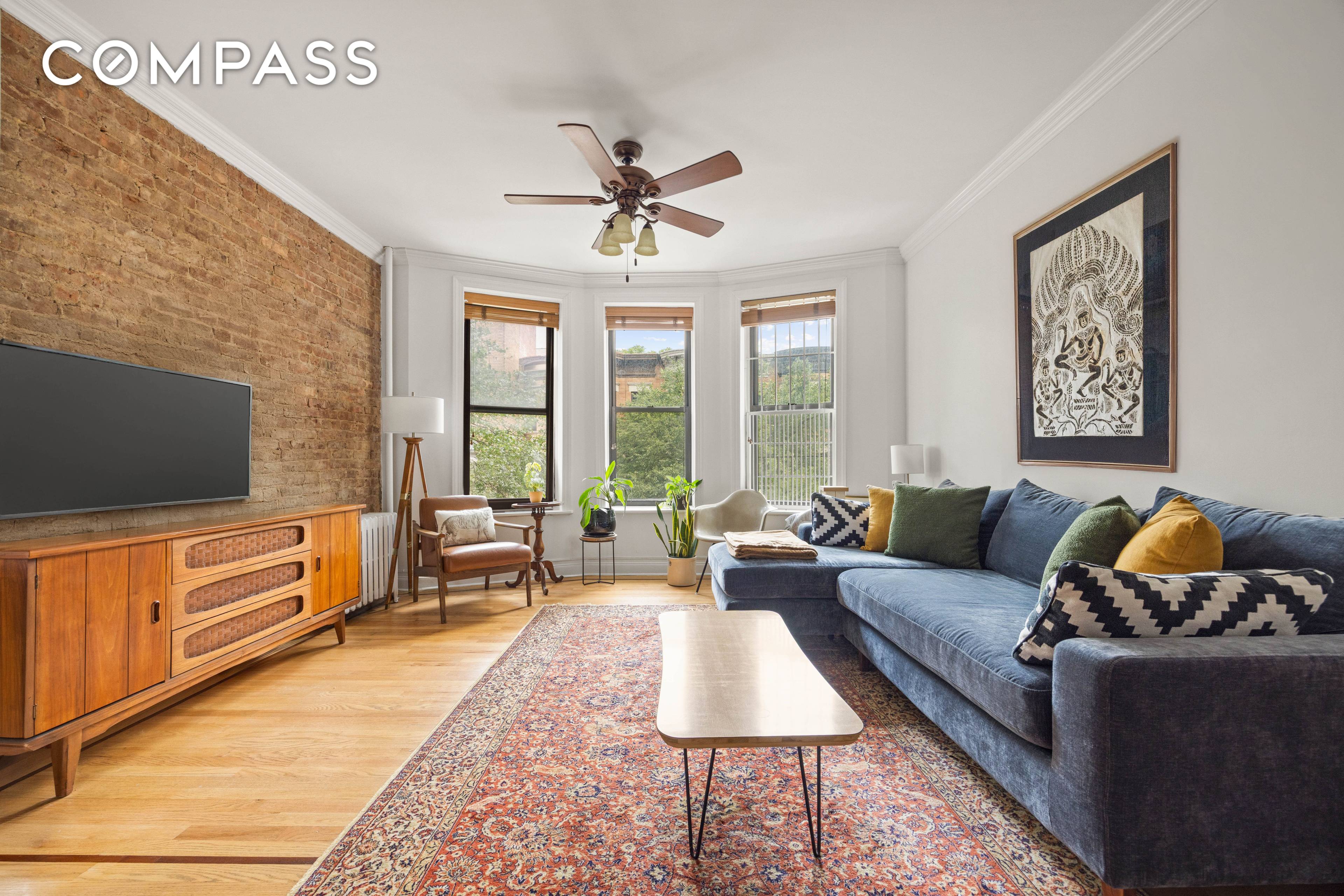 Find your sanctuary in this stunning Park Slope apartment, perfectly positioned on a historic, tree lined street.