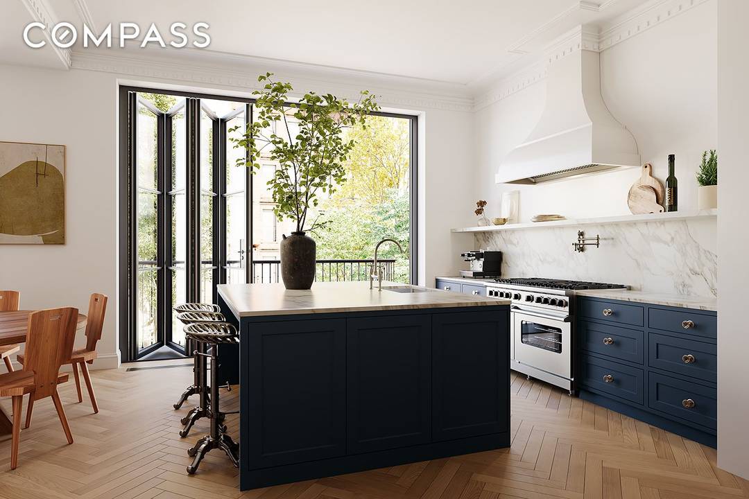 A contemporary behemoth hidden behind a stately, 19th century Greek Revival facade, 126 Pacific Street presents the pinnacle of Brooklyn townhouse living.