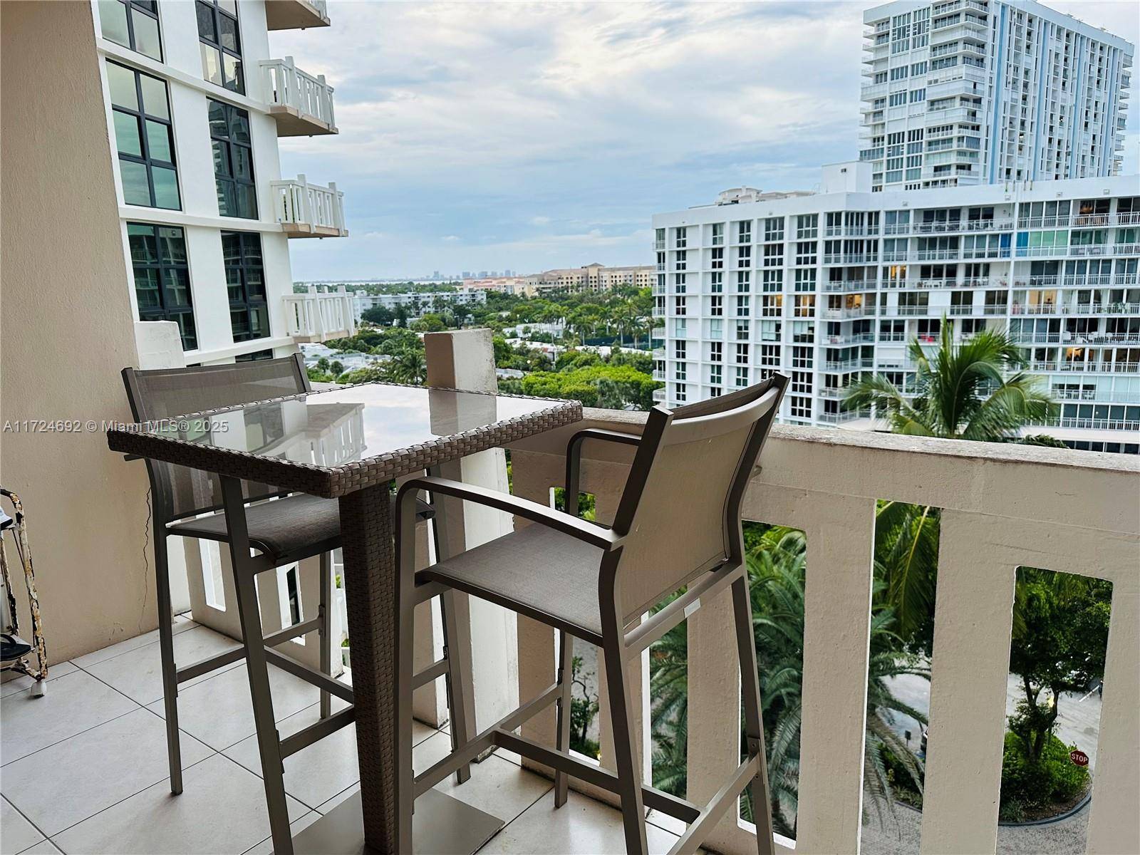 Beautiful large 1 bedroom 1 and 1 2 bath in resort style building at The Towers of Key Biscayne.