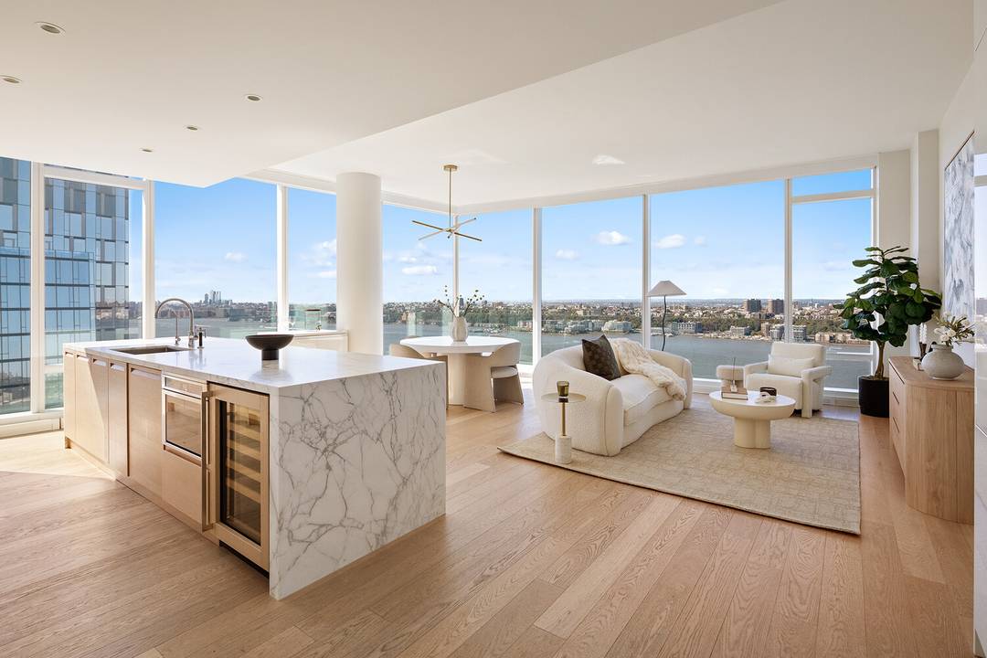 A Rare Corner Riverfront Haven with Iconic Views, Tax Abatement, and Amenity Rich Building on the Upper West Side.