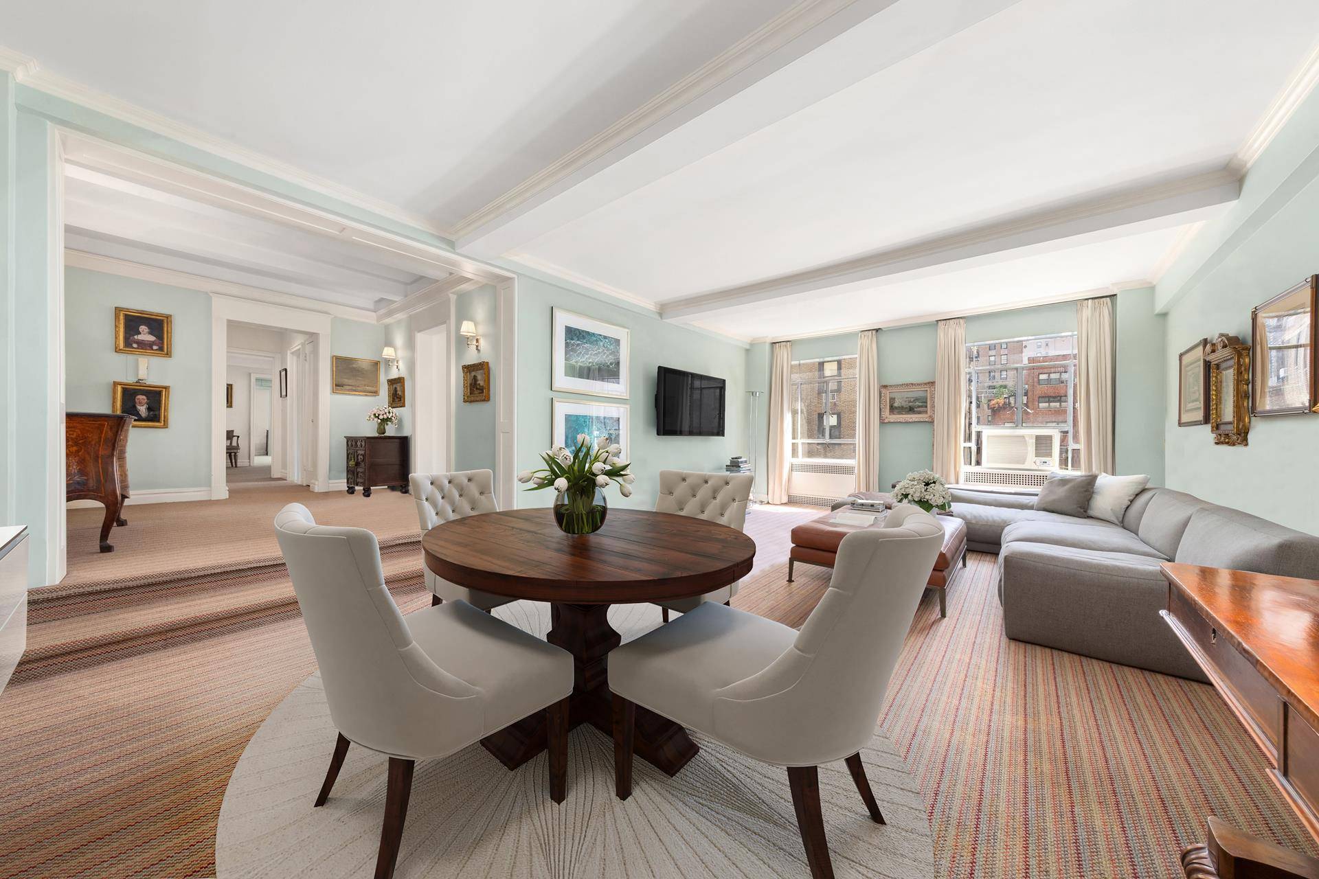 Welcome home to this elegant, south facing, sun filled, two bedroom residence in excellent condition located off Fifth Avenue, in the heart of Carnegie Hill on the upper east side ...