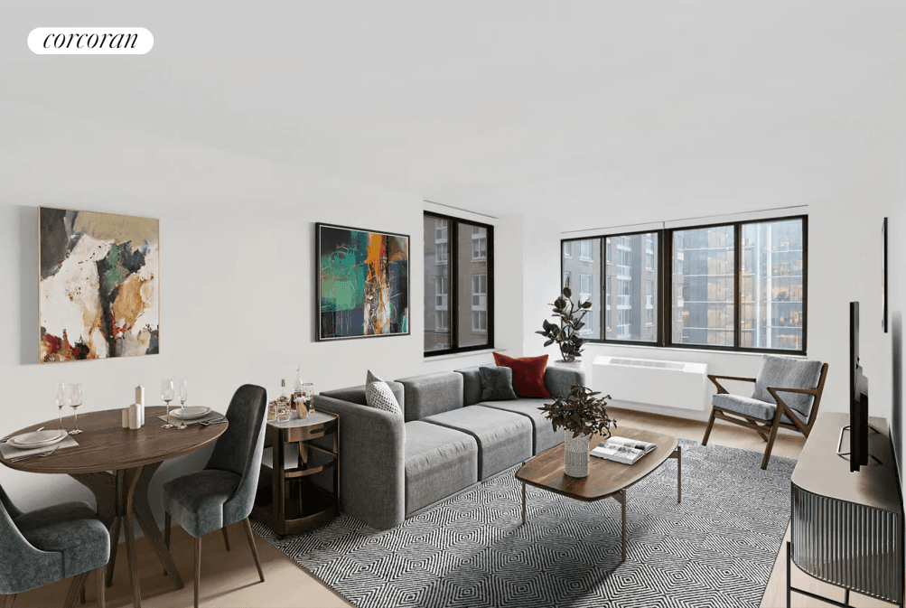 Spacious corner 2 bedroom 2 bath with abundance of natural light, fully renovated, with modern finishes and with SS appliances, as well as W D in the unit.