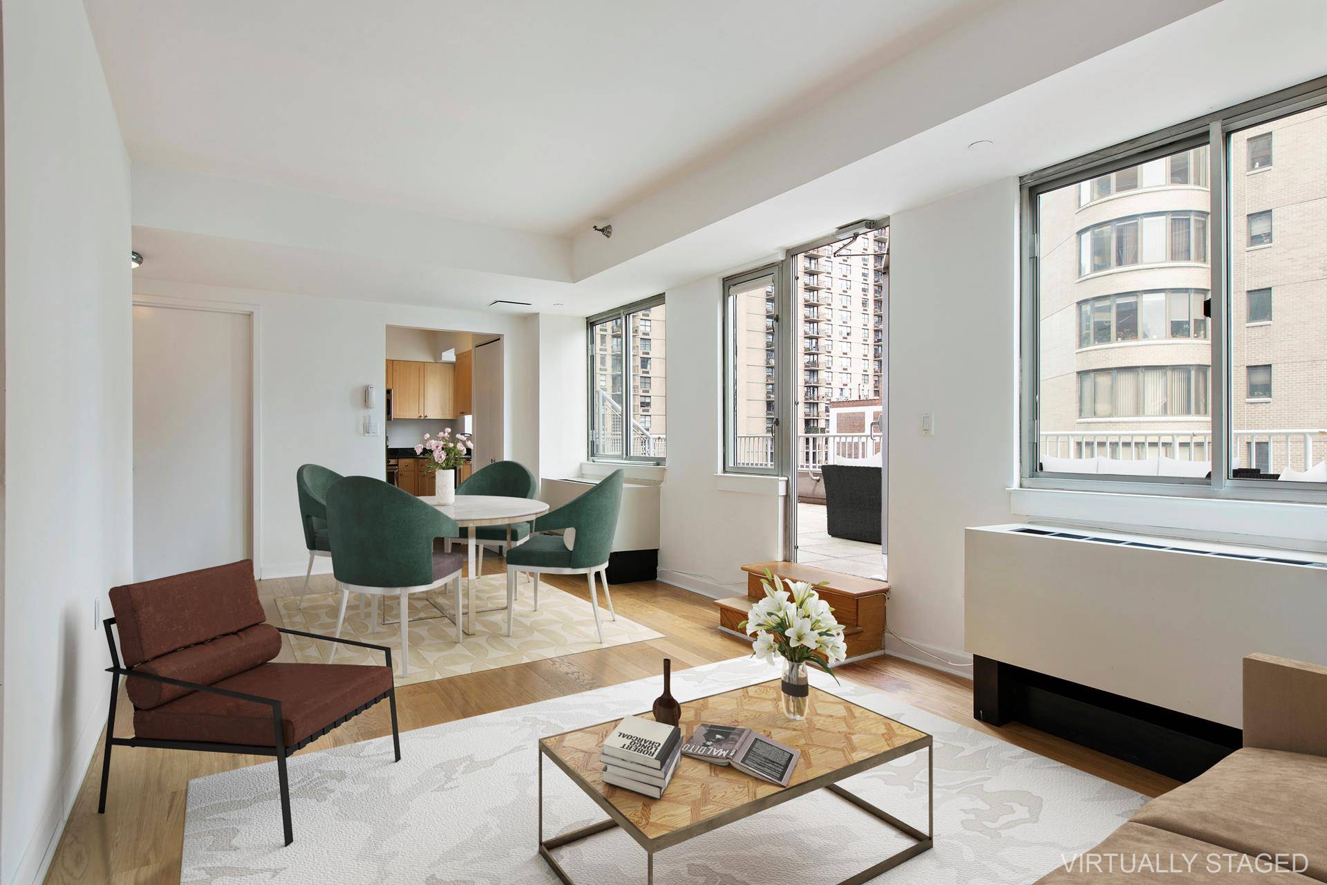One bedroom condo with an expansive terrace in the sky.