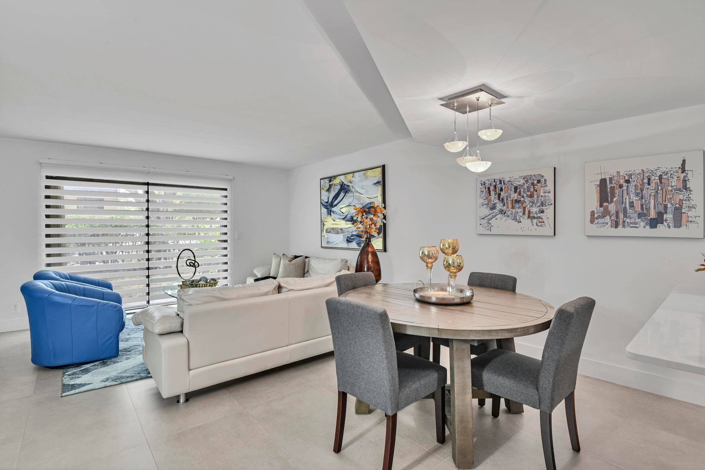 Completely upgraded 2BR 2BA corner townhouse in sought after Deer Creek Racquet Club.
