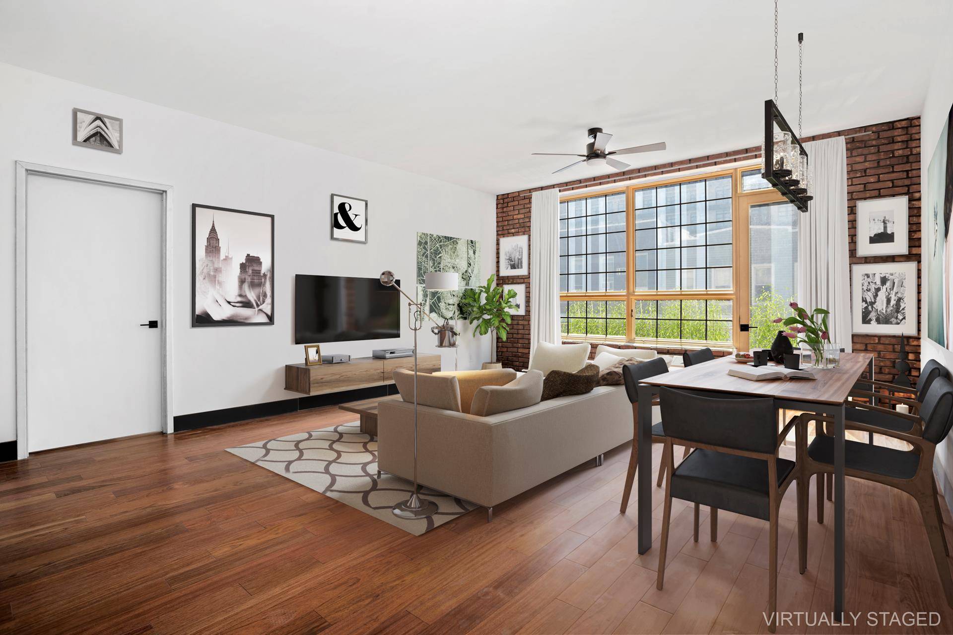 JANUARY 2021 MOVE IN All Showings and Open Houses BY APPOINTMENT ONLY Bringing the industrial feel into inviting living spaces, this exquisite garden facing 2 bedroom, 2 bath w private ...