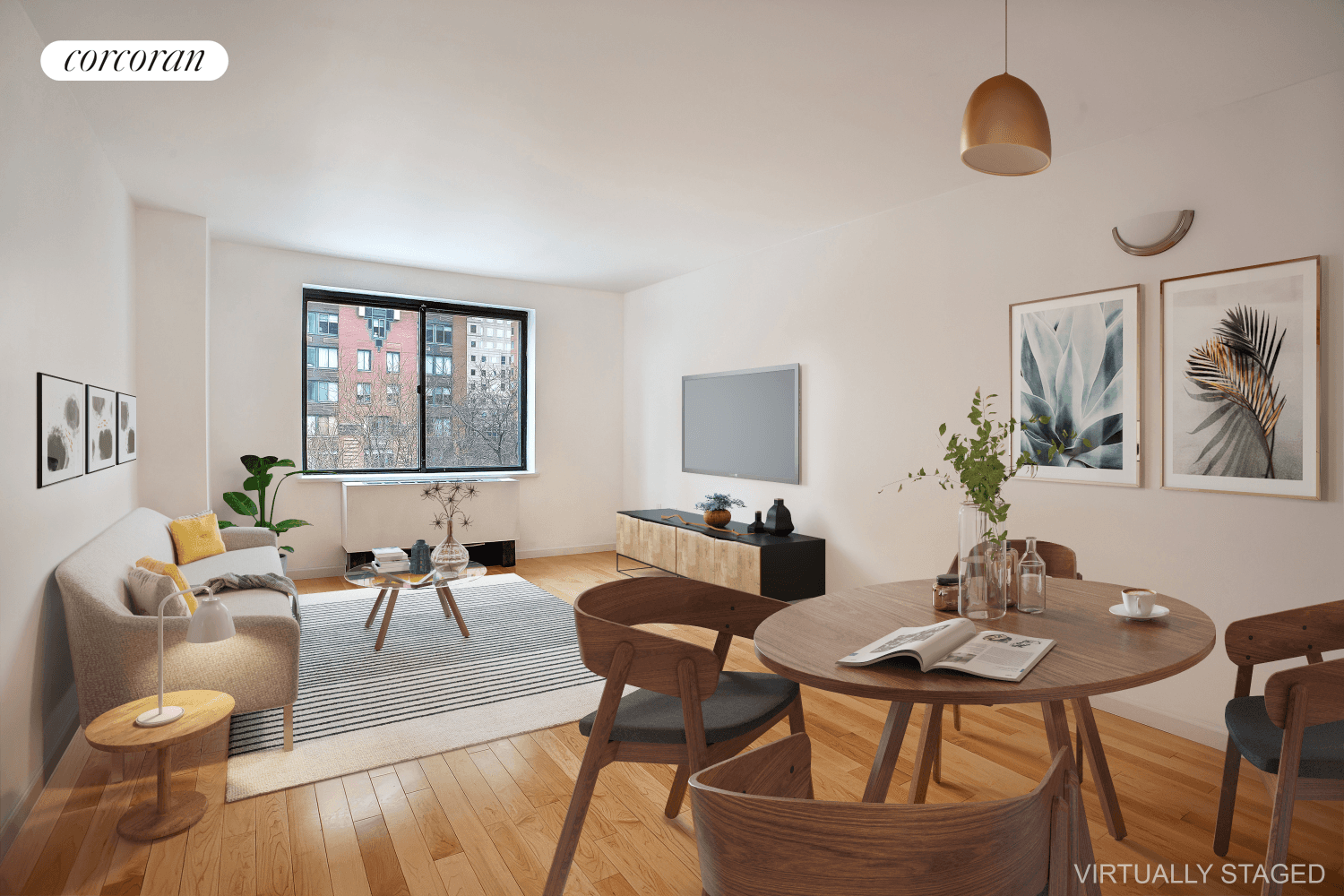 Enjoy park views from the windows of this renovated bright one bedroom apartment.