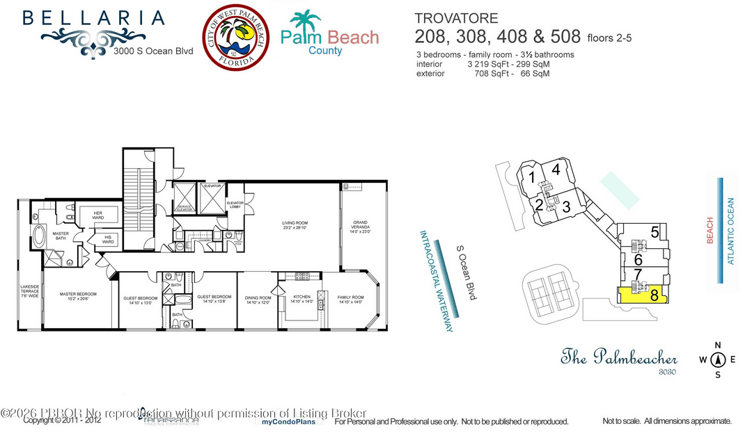 Rare direct oceanfront unit, in the coveted Bellaria, known for its exceptionalservice.