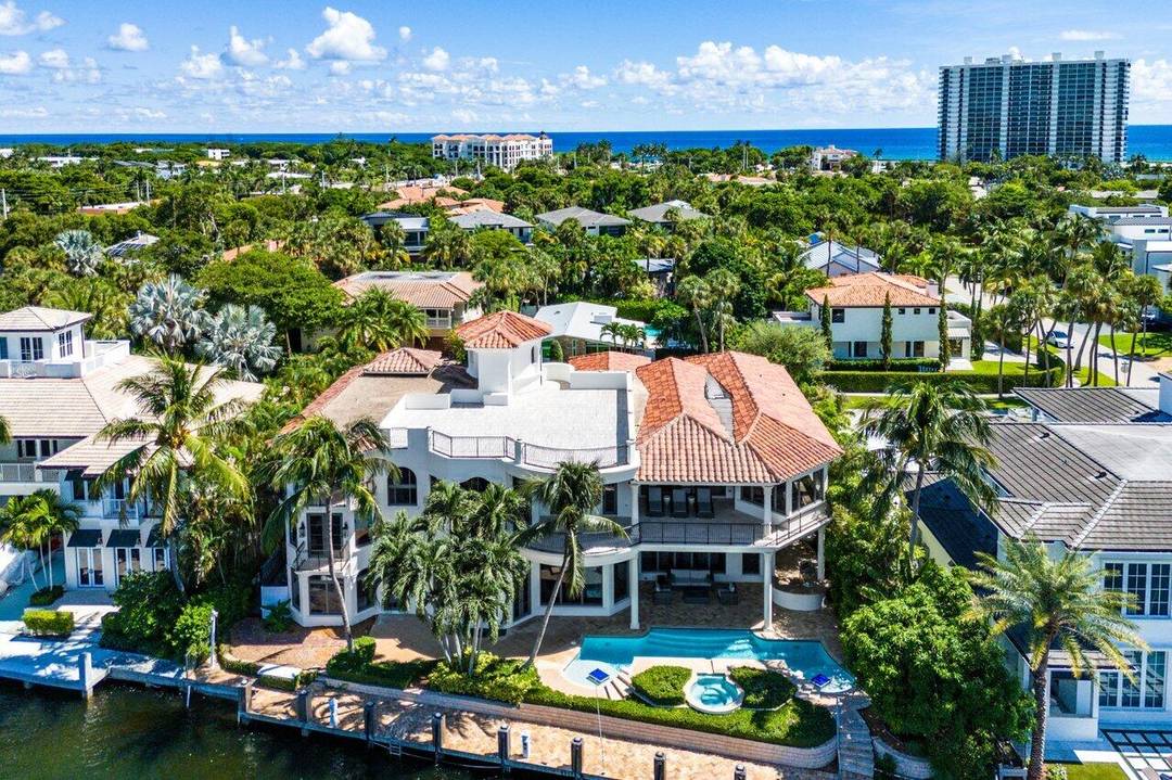 Boca Raton Trophy Estate boasting 115 feet of ''no wake'' waterfrontage for your Yacht.