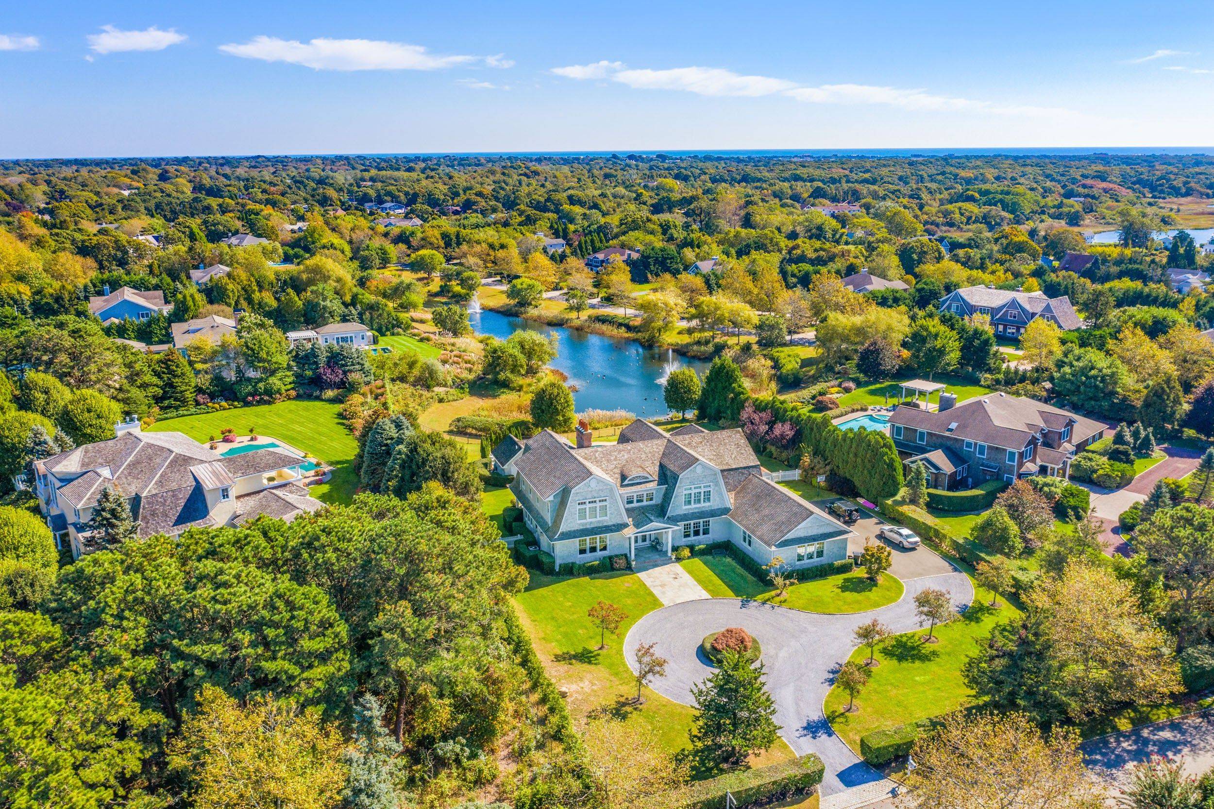 South of the Highway Pond Front 6 Bedroom Traditional Home
