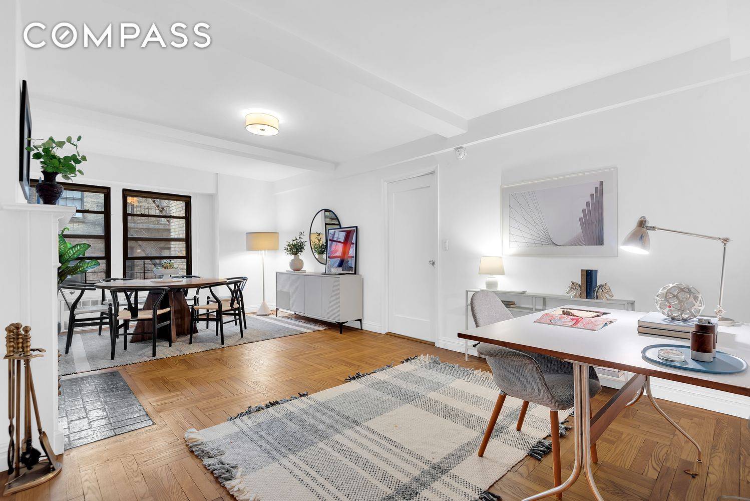 Two apartments have been skillfully merged to form a sophisticated pin drop quiet 3 bedroom, 3 bath residence.