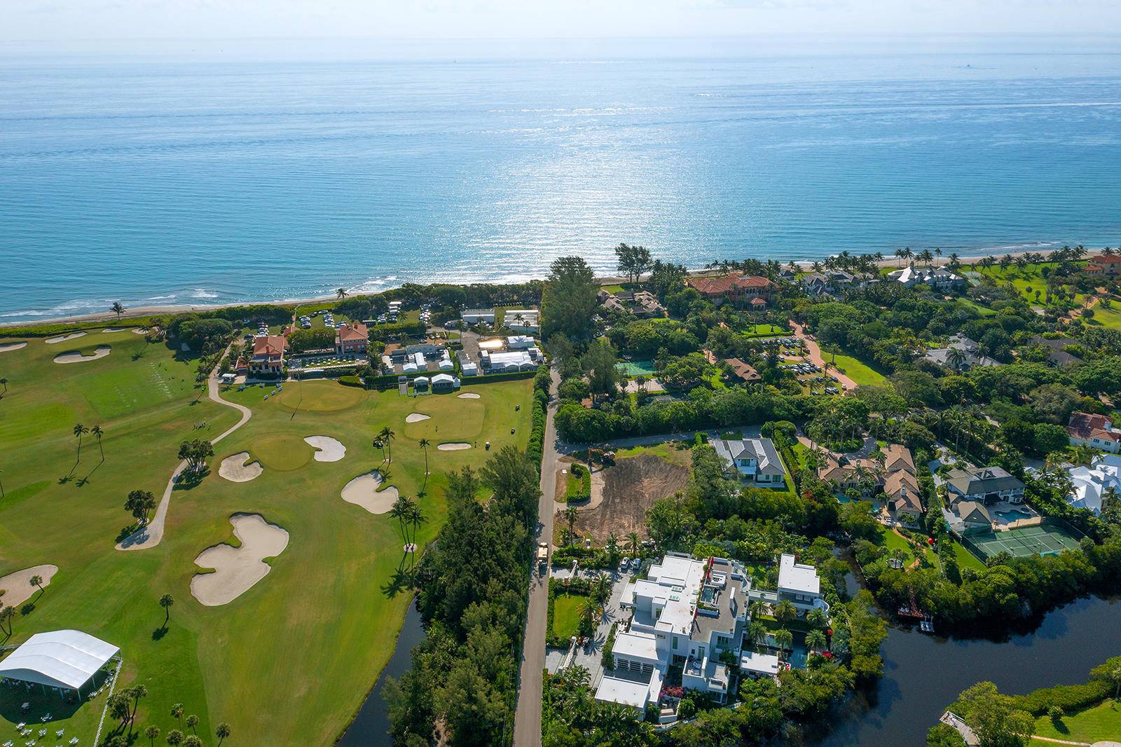 Incredible custom new construction one block from the ocean in the prestigious and private neighborhood of Seminole Landing !