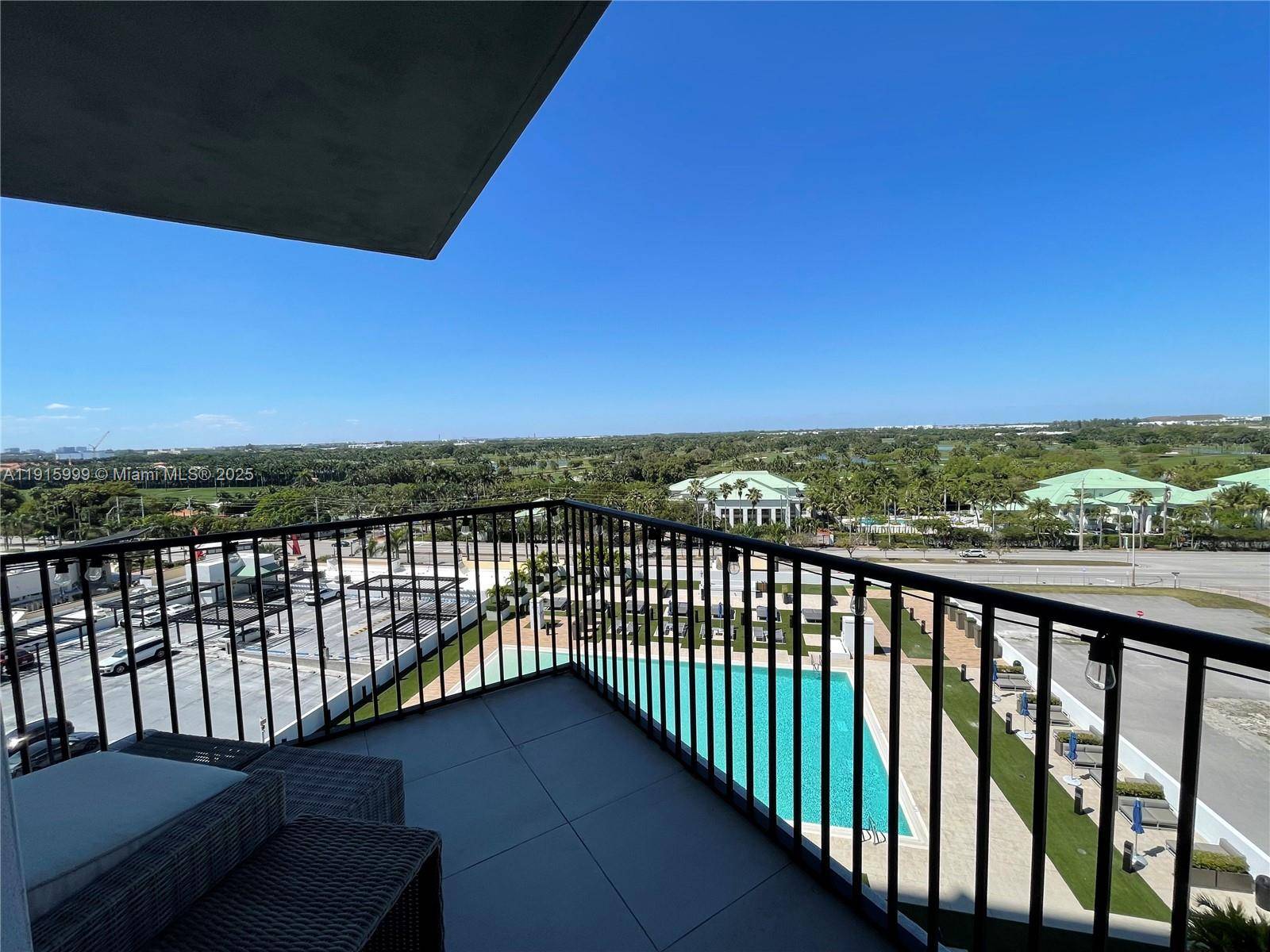 Beautiful 1 bed, 1. 5 bath condo on the 8th floor with a stunning pool view and future views of the new golf course being built.