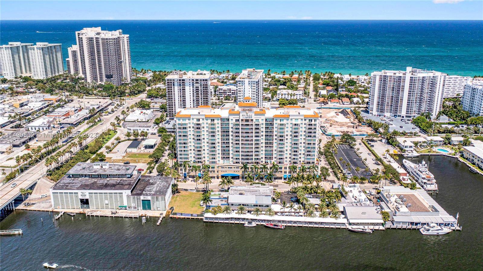 Enjoy the Florida lifestyle, two blocks from the famous Fort Lauderdale beaches in this delightful condo with ocean views from every window.