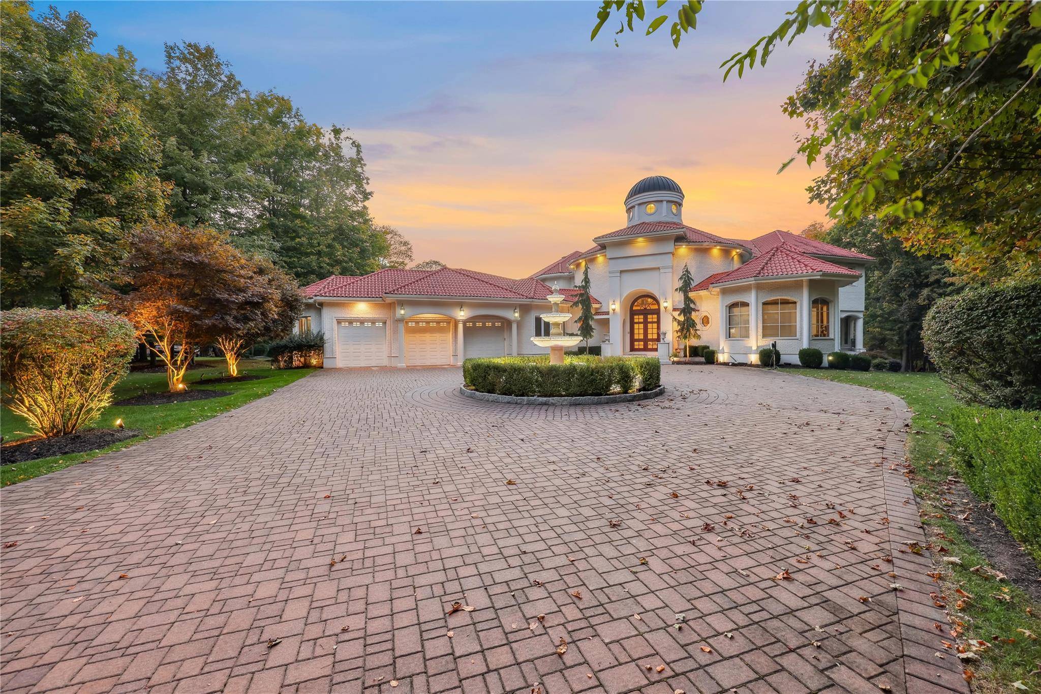 Casa del Luna A Mediterranean masterpiece nestled at the foot of the Ramapo Mountains, this stunning estate spans 8, 303 sq ft over two floors, with an additional 5, 000 ...