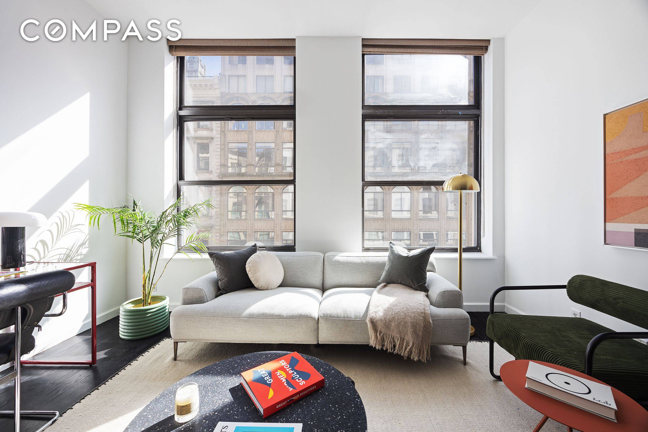 Situated in a well maintained boutique condominium in Tribeca, this spacious one bedroom, one bathroom loft combines generous proportions with thoughtful design and abundant natural light.