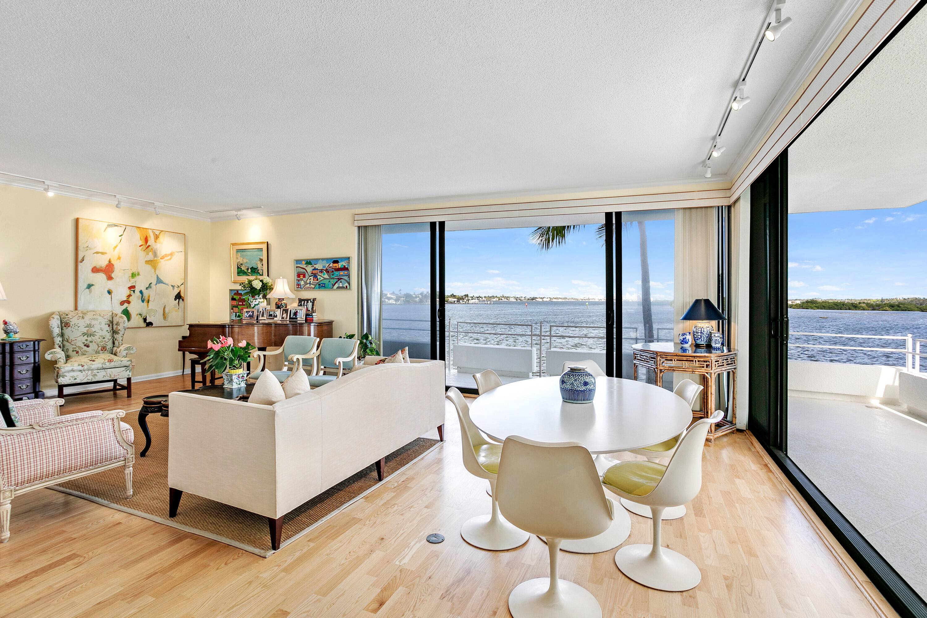VIEWS, VIEWS, VIEWS ! Hidden Palm Beach Gem offers waterfront living at its finest in this bright second floor two bedroom, two bath condo unit in the premiere PET FRIENDLY ...