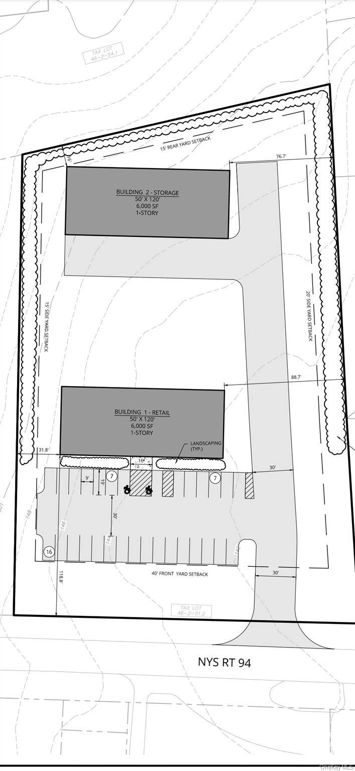 Two acres wide open canvas for Neighborhood Commercial Zone.