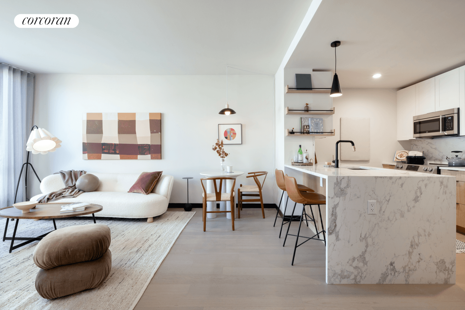 Eastern Facing Designer one bedroom with Park Slope streetscape views only minutes from the F, G and R Subway lines and across from JJ Byrne Washington Park.