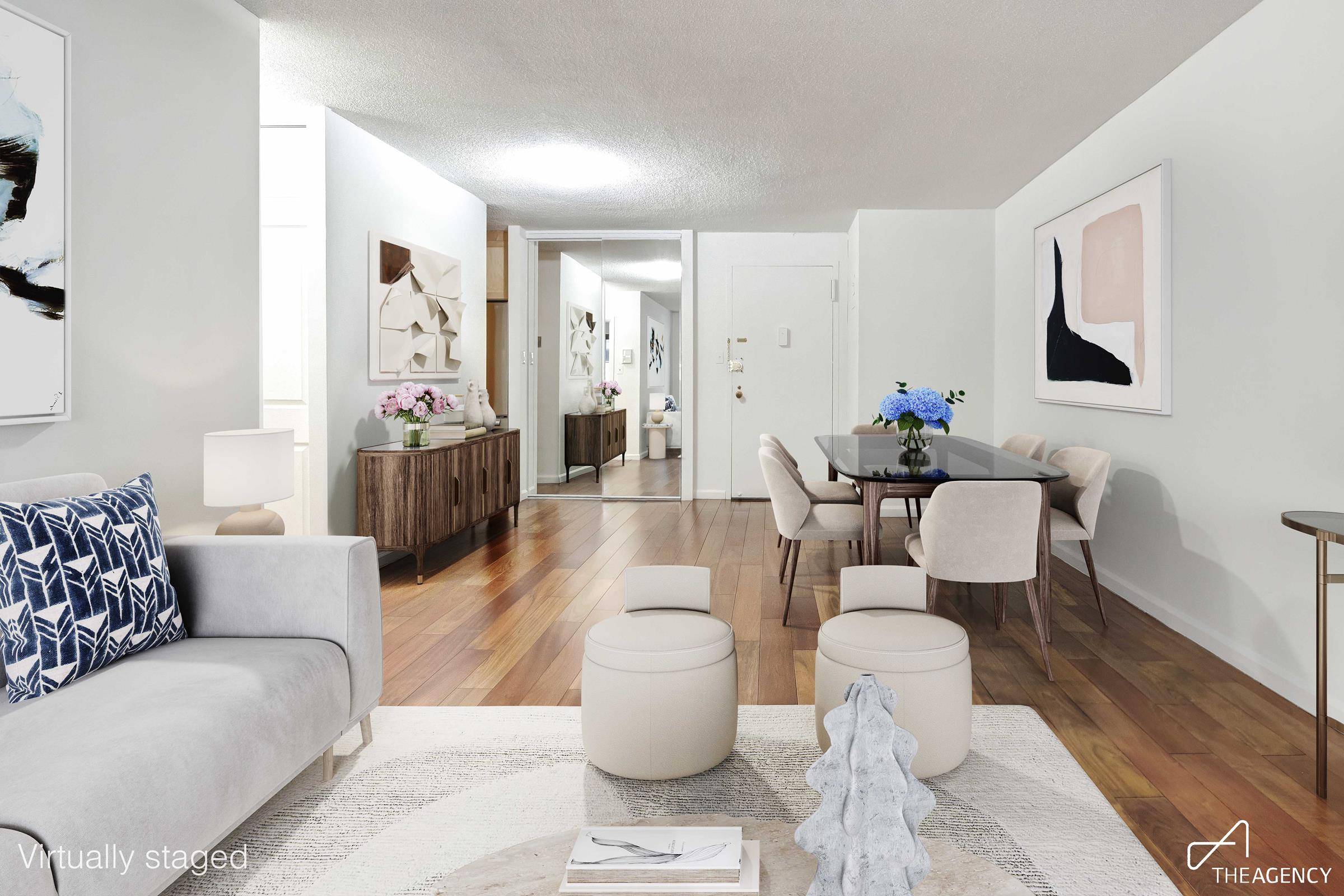Welcome to Unit 7J, a spacious, quiet one bedroom apartment in the Southbridge Tower Complex.