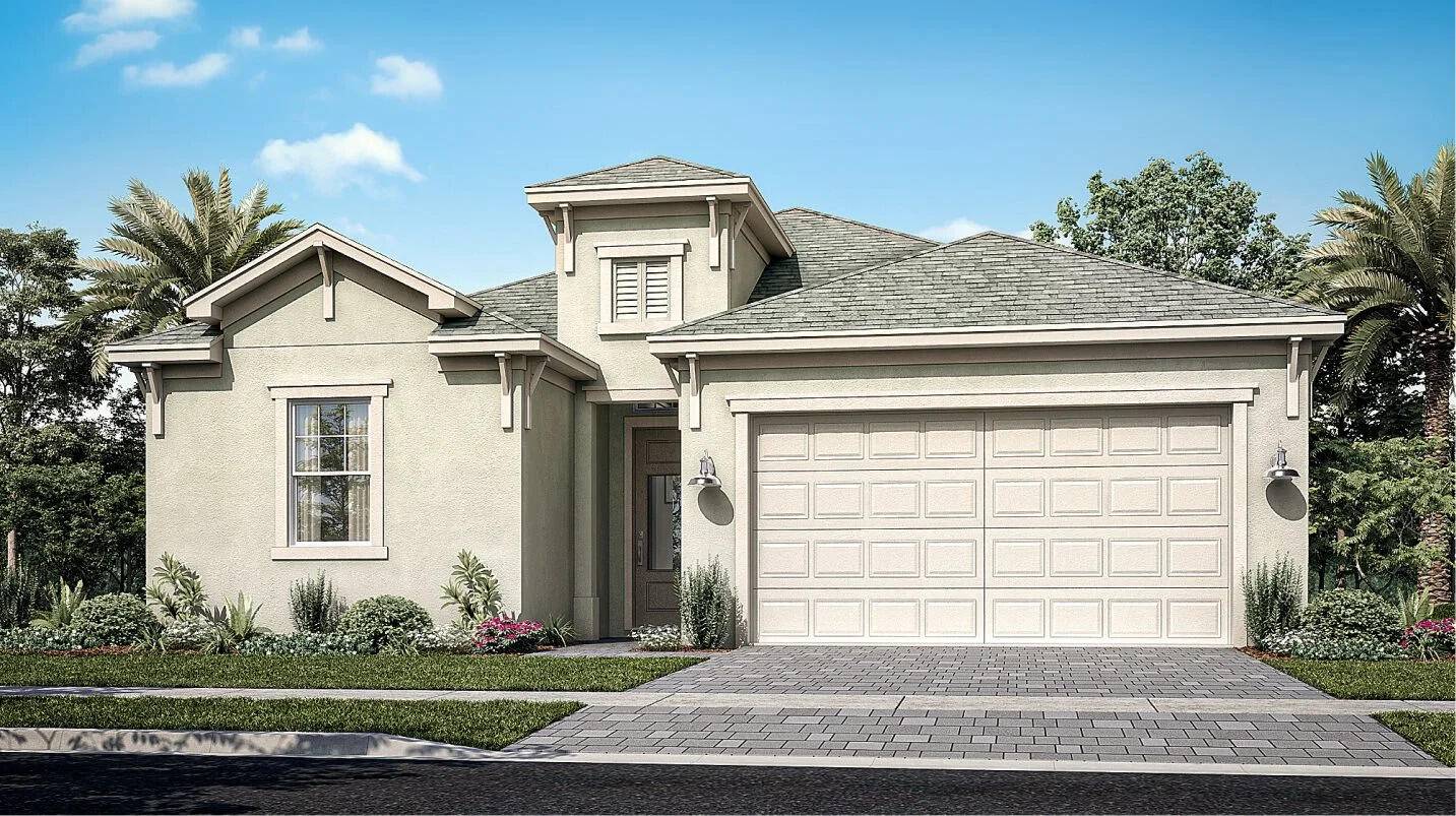 Exclusive to active adults 55 and better, this single story home's open design gives it a modern flare.