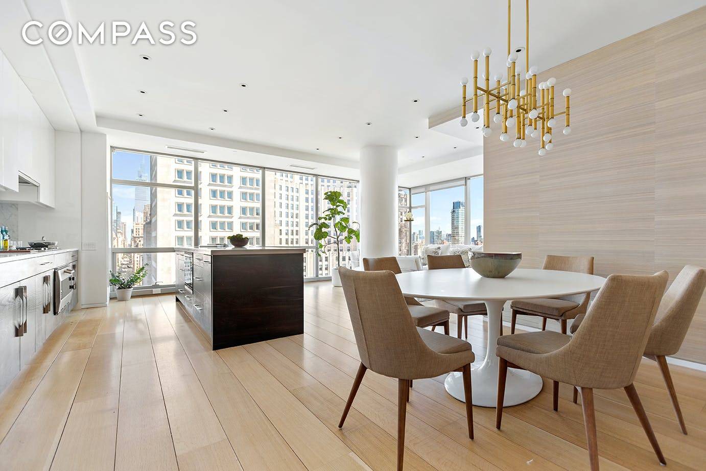 Enter this extraordinary full floor 3, 310 square foot 4 bed 3 bath through a secure key locked elevator into your private vestibule.
