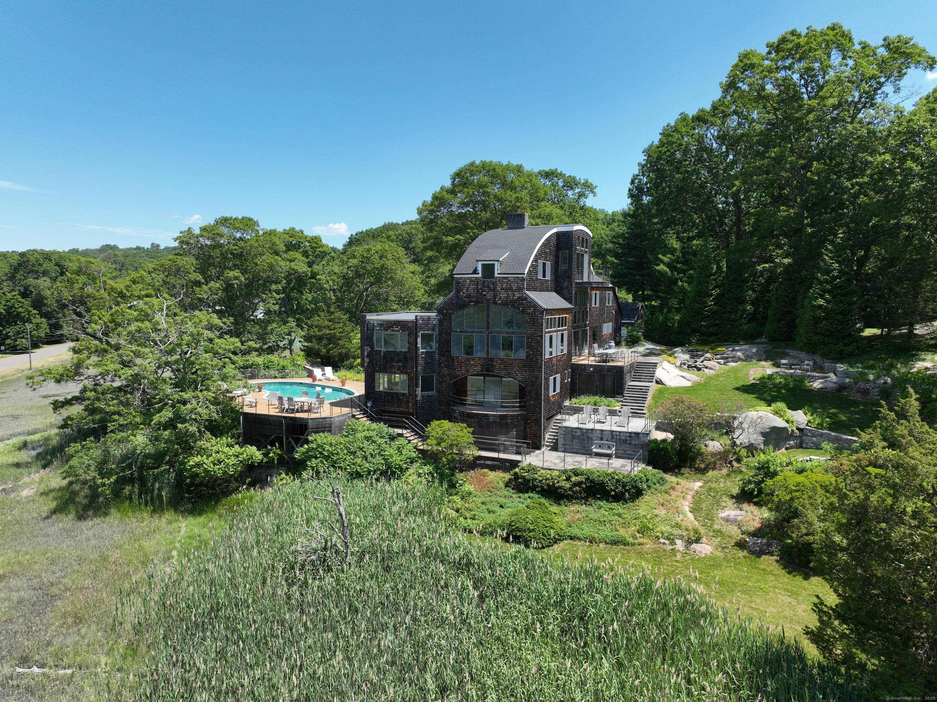Guilford Old Quarry Area Waterview Contemporary one of the most unique homes on the entire Eastern seaboard.