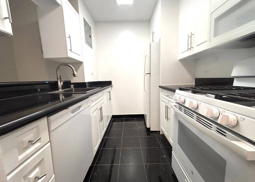 Sunny and spacious one bedroom apartment in a full service doorman elevator building.