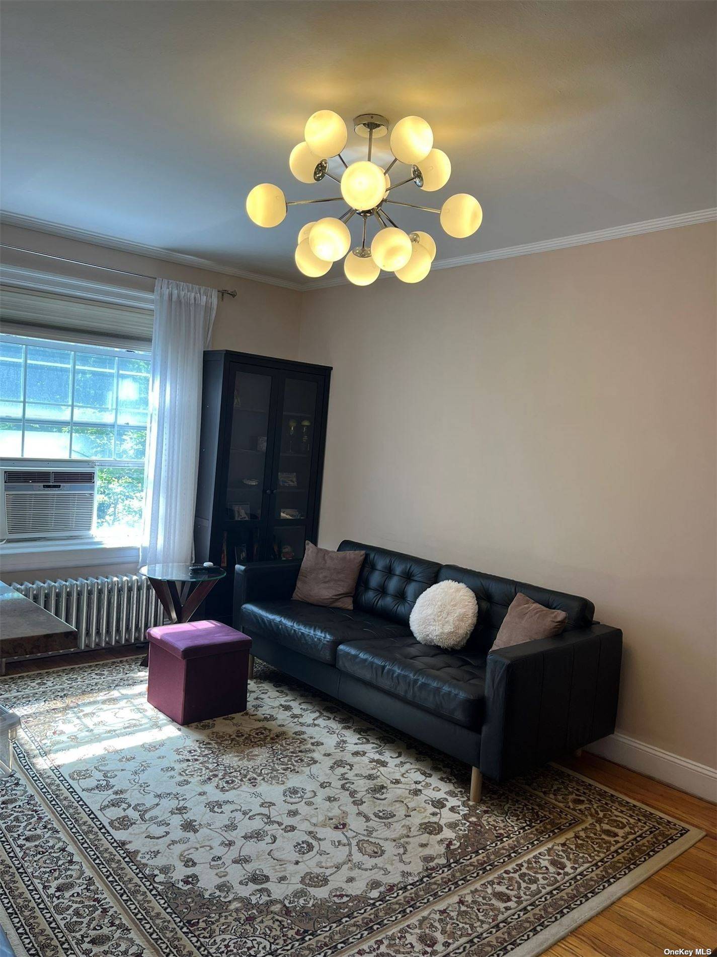 Beautiful sun filled one bedroom co op in the Blvd Gardens complex.