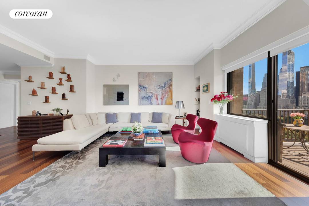 10 West 66th Street, Apartment 27F Welcome to Apartment 27F a rare and elegant three bedroom, three bathroom home perched high above the city, offering dramatic skyline and Central Park ...
