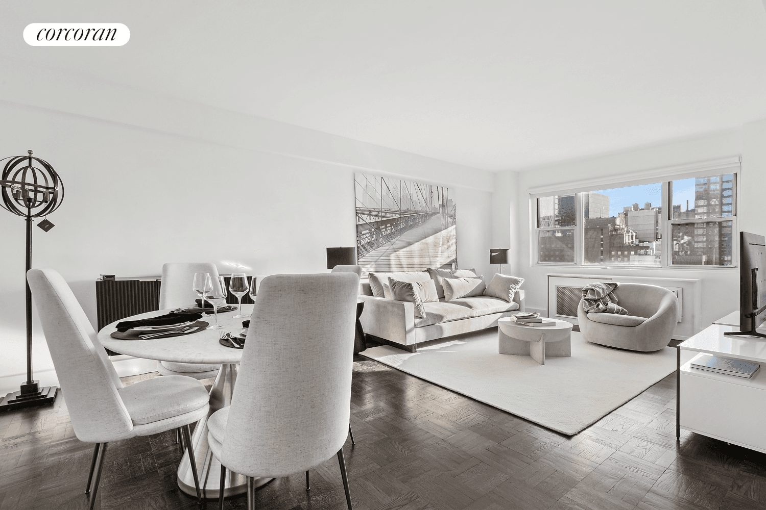 FULLY FURNISHED CHIC NEW OVERSIZED 1BR FLEXIBLE TERM AVAILABLE !