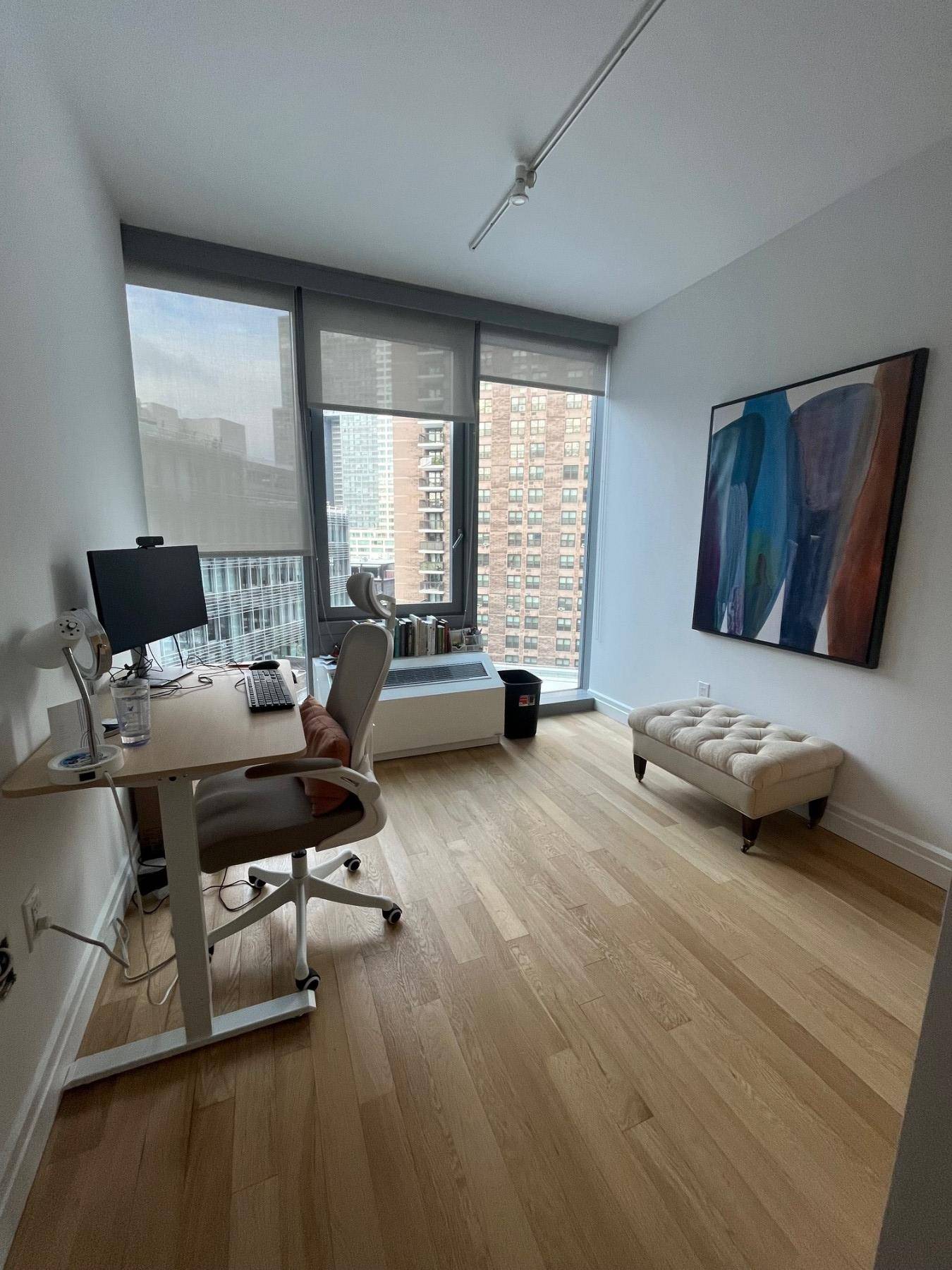 This is a stunning two bedroom one bathroom with floor to ceiling windows and amazing light.