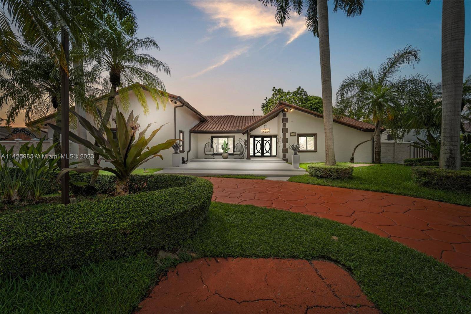 This Secluded Oasis in the heart of Kendall features 4 Bedrooms 4 Baths, An Oversized 15, 000 sf lot, 3500 sf of Living Space, Unique Pool with Rock Waterfall and ...