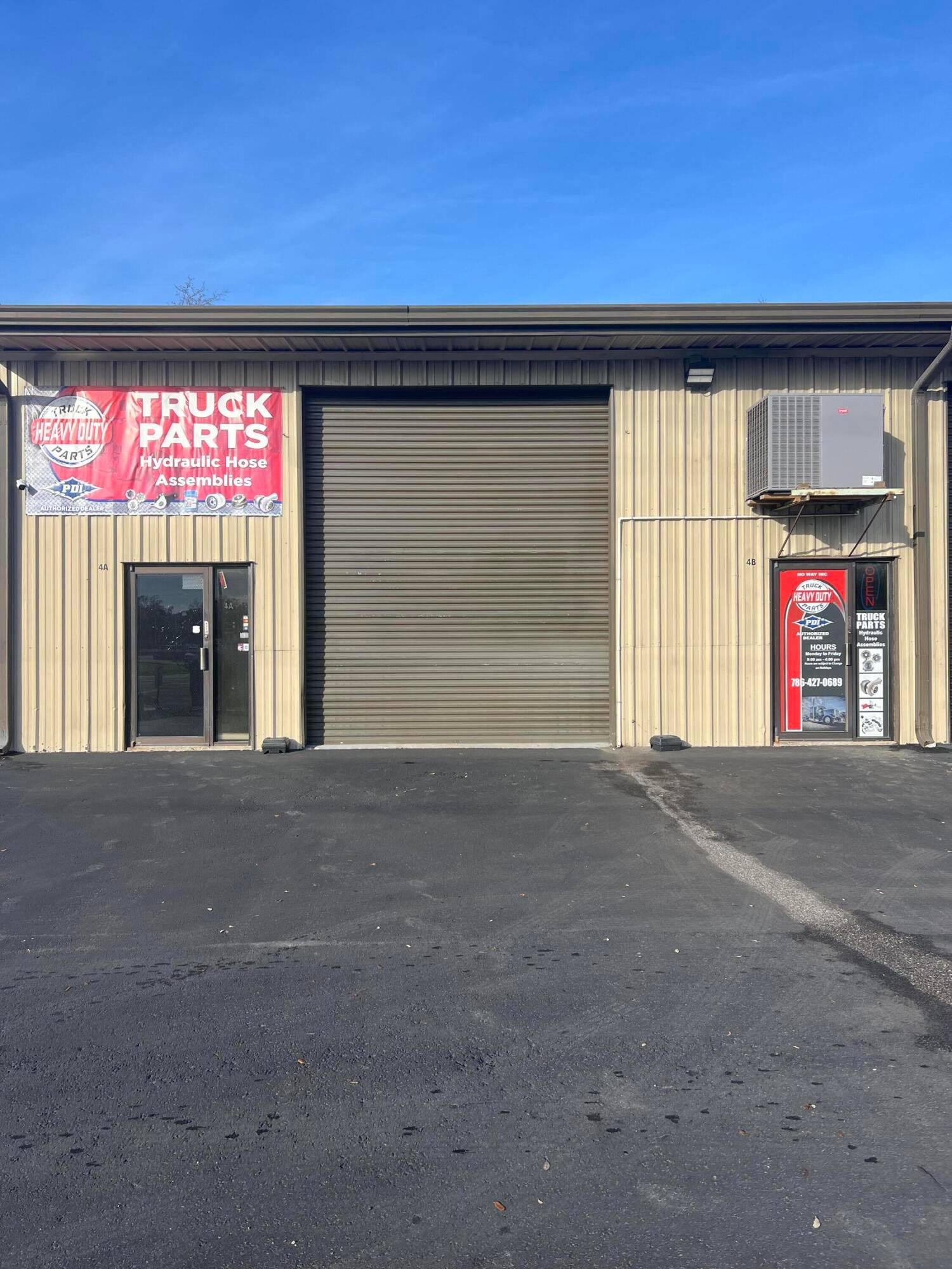This fantastic Truck part business includes two units and is located in Tampa in busiest commercial area off 50th Ave.
