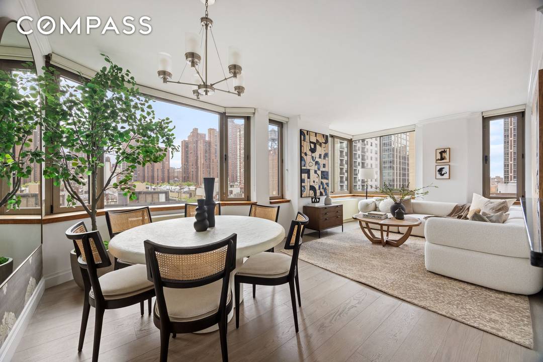 Bright and spacious, this two bedroom, two bathroom corner residence is located in the heart of the Upper East Side.