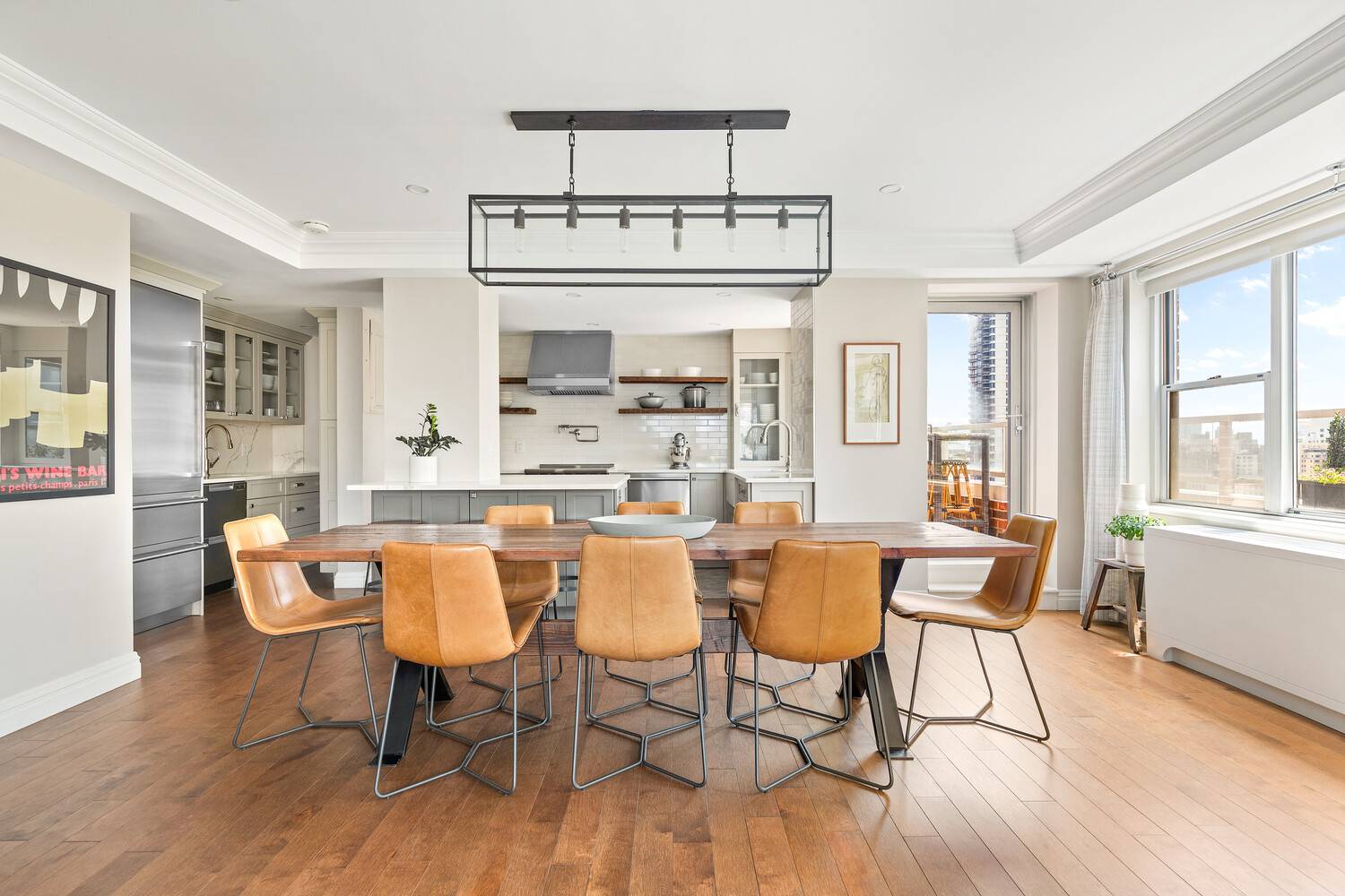 Welcome to Residence 18B This sun drenched, fully renovated 2 bed, 2 bath home offers sweeping south, west, and east exposures and a rare private terrace with panoramic city views.