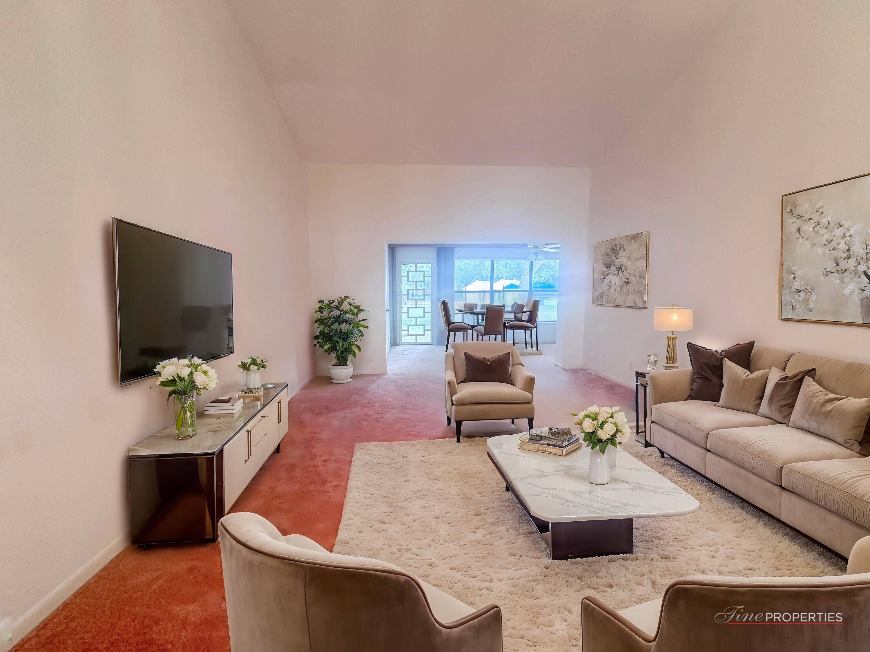 This light and bright Ginger Tree villa at The Township is located in an all ages community.