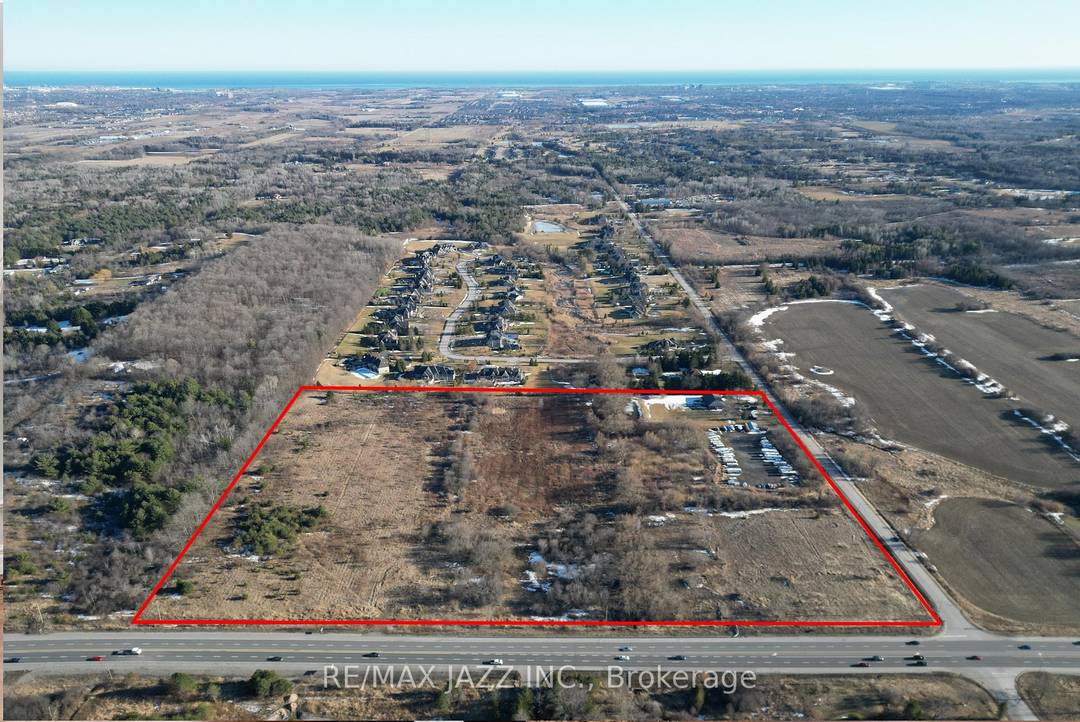 Imagine the future possibilities of this 32 acre piece of vacant land, with 1, 372 feet of frontage along HWY 7, and 1, 010 feet of frontage on Sideline Road ...