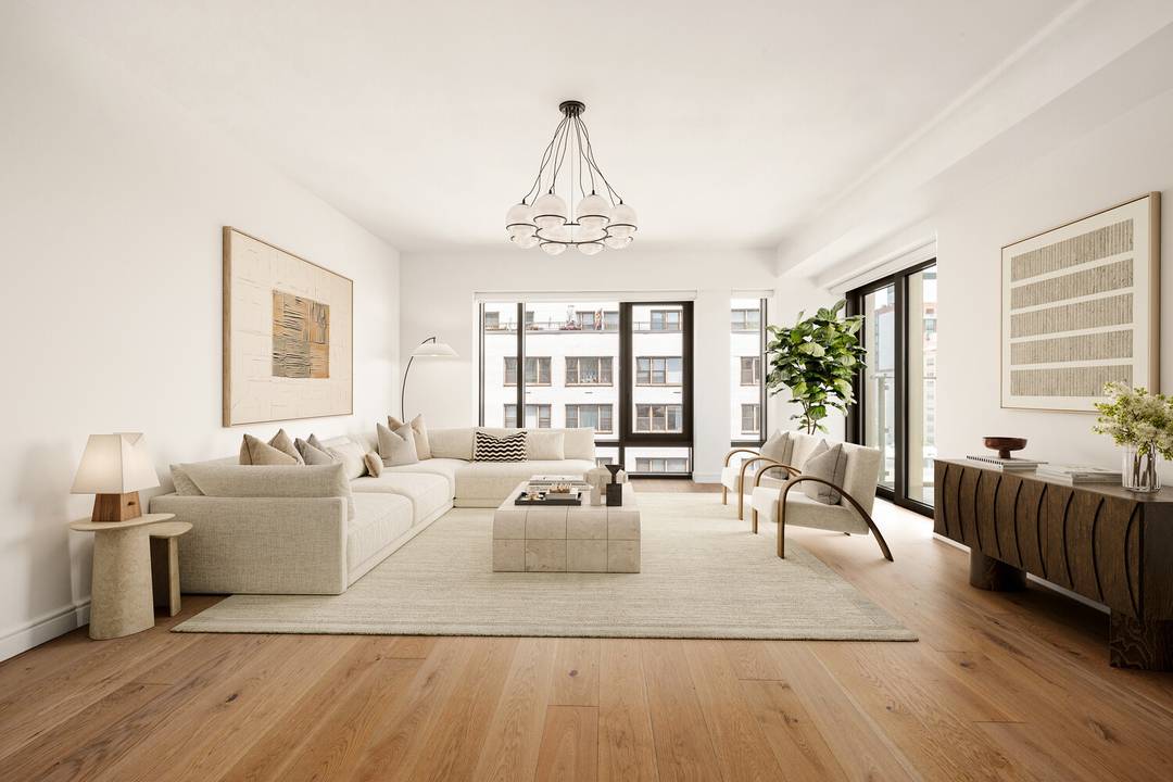Residence 12D at 200 East 21st Street is a refined 1, 464 square foot corner home with 2 bedrooms, 2.