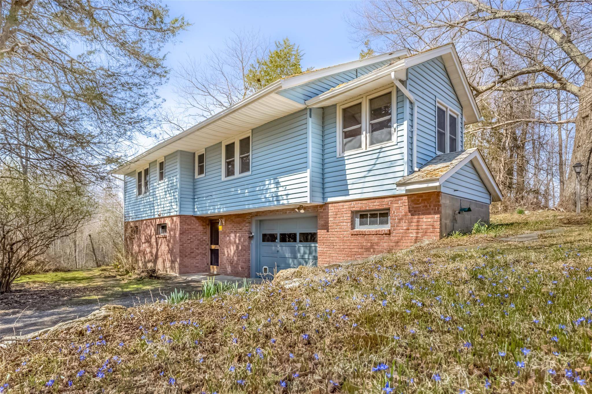 Total privacy awaits on this four acre retreat, where meadows, mature trees and direct Mohonk views create a peaceful and inspiring setting.