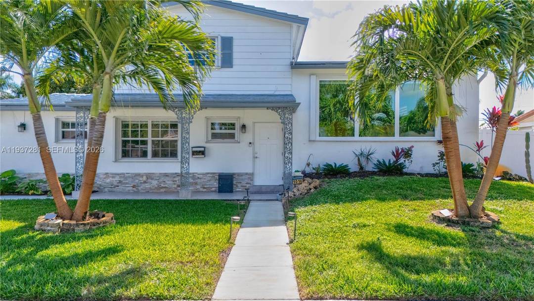 Welcome to this 2 story single family home nestled on a spacious 7, 728 SF lot, situated in Hallandale Beach's most coveted locations, close to parks, schools and the beaches.