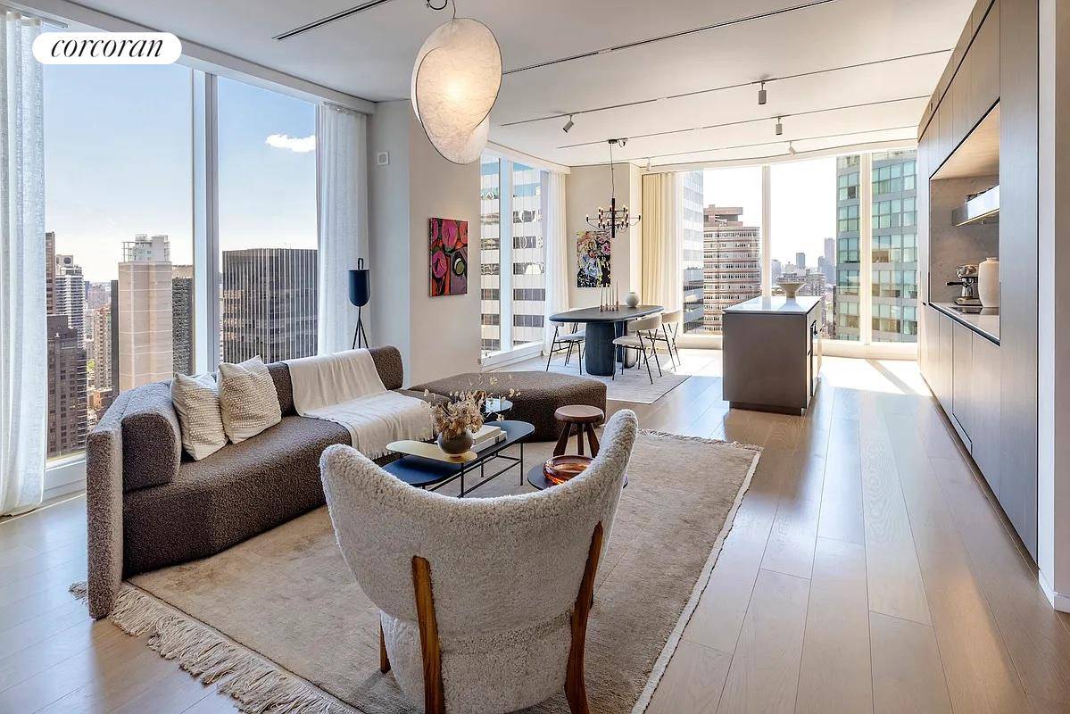 Selene, located at 100 East 53rd Street, offers graciously scaled residences and sophisticated design by renowned architects, Foster Partners with interiors in collaboration with AD100 recipient William T.