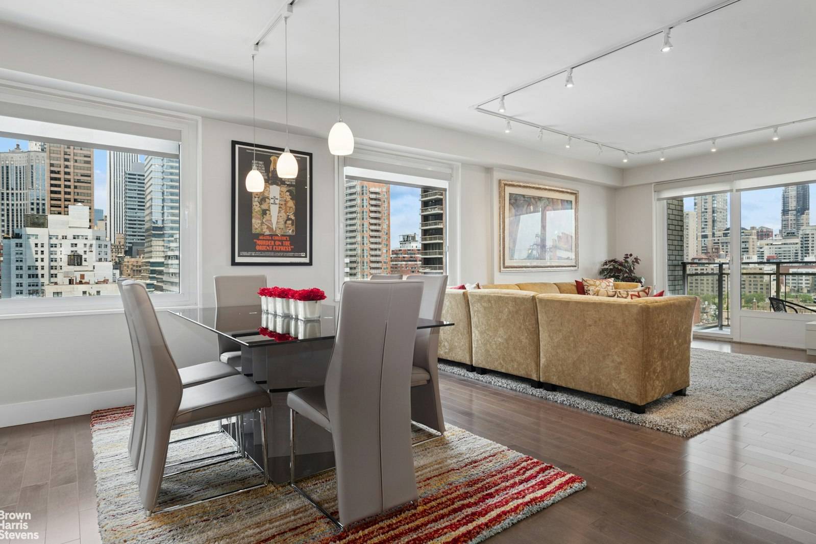 Impeccably gut renovated corner apartment with a private outdoor balcony in a coveted full service co op !