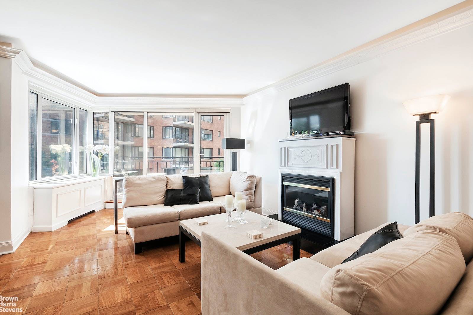 This spectacular, oversized one bedroom with 1.