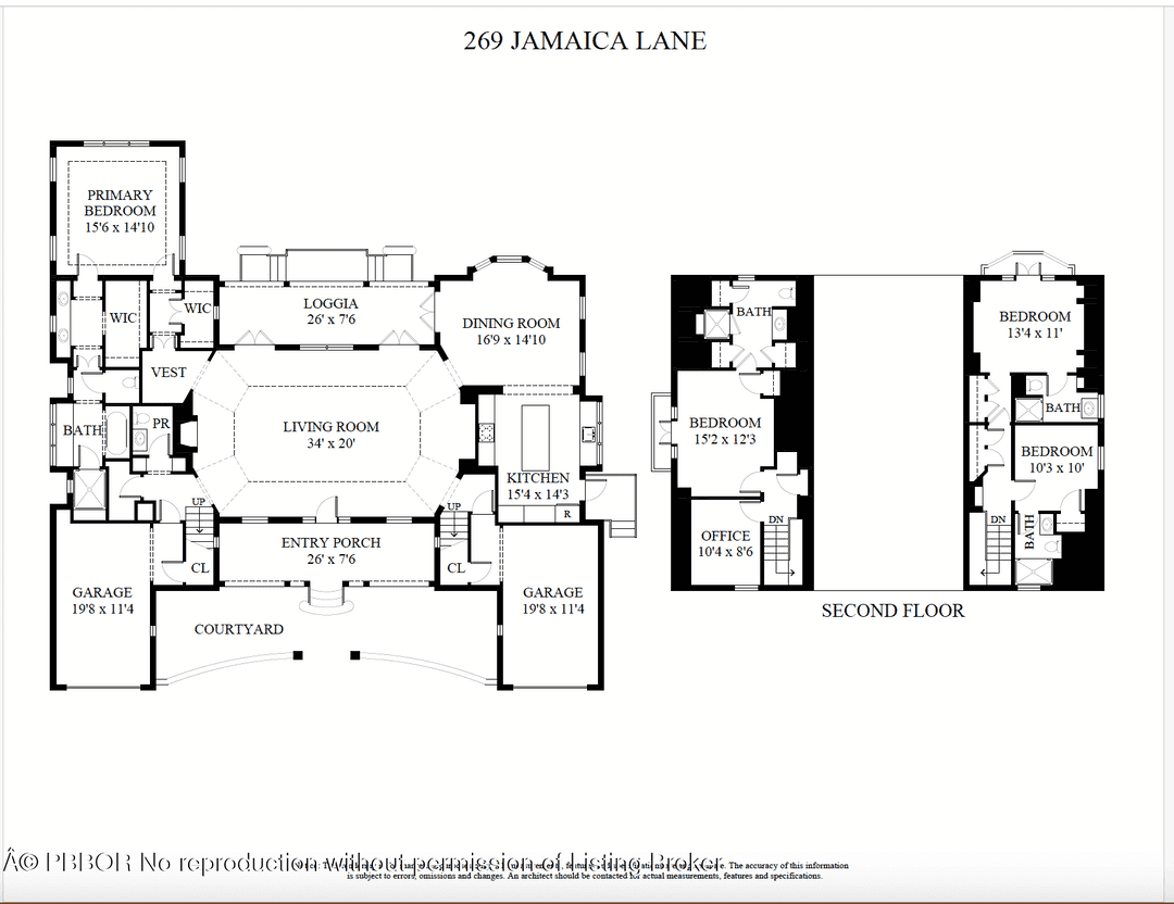 Classic architectural detail and design are highlighted throughout this elegant, brand new Palm Beach residence located just steps from the desirable lake trail.