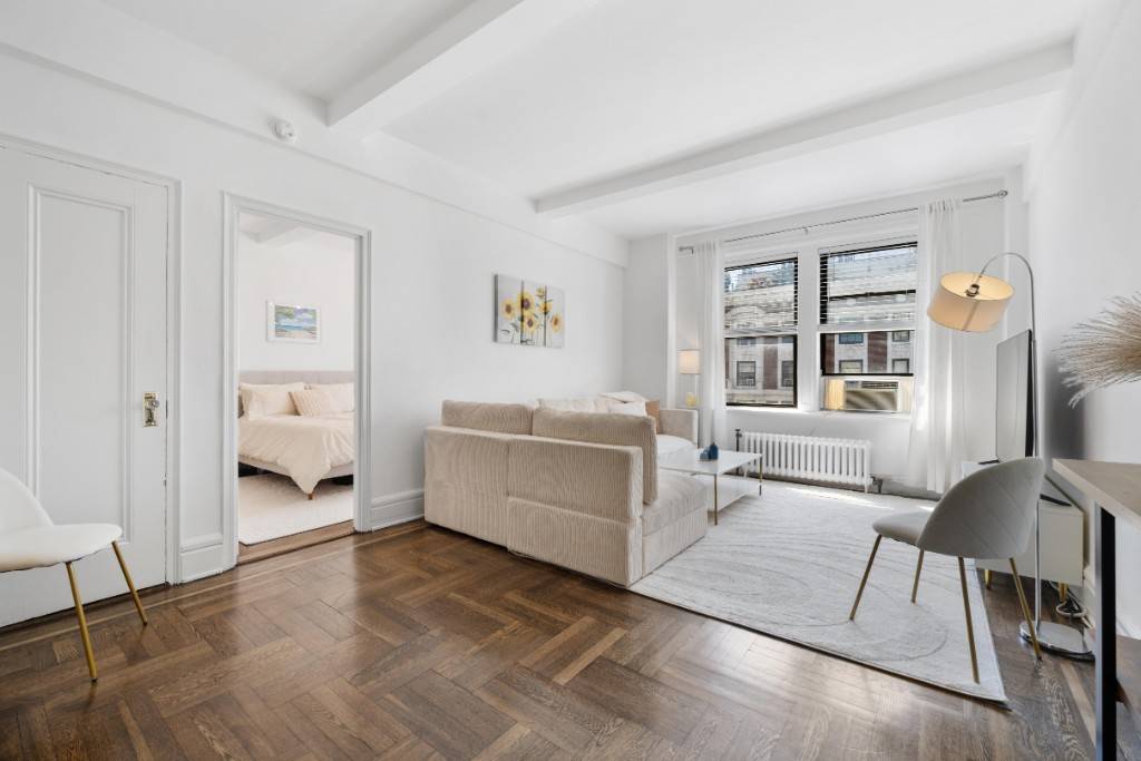 Welcome to Apartment 15B at 269 West 72nd Street a beautifully renovated one bedroom home perched high above the Upper West Side.