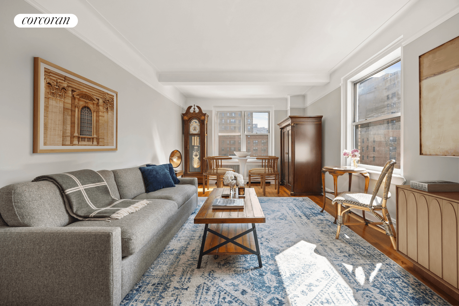 Welcome to Apartment 9H at 304 West 75th Street a truly expansive and beautifully renovated one bedroom home with open, sun filled south and west exposures and stunning Hudson River ...