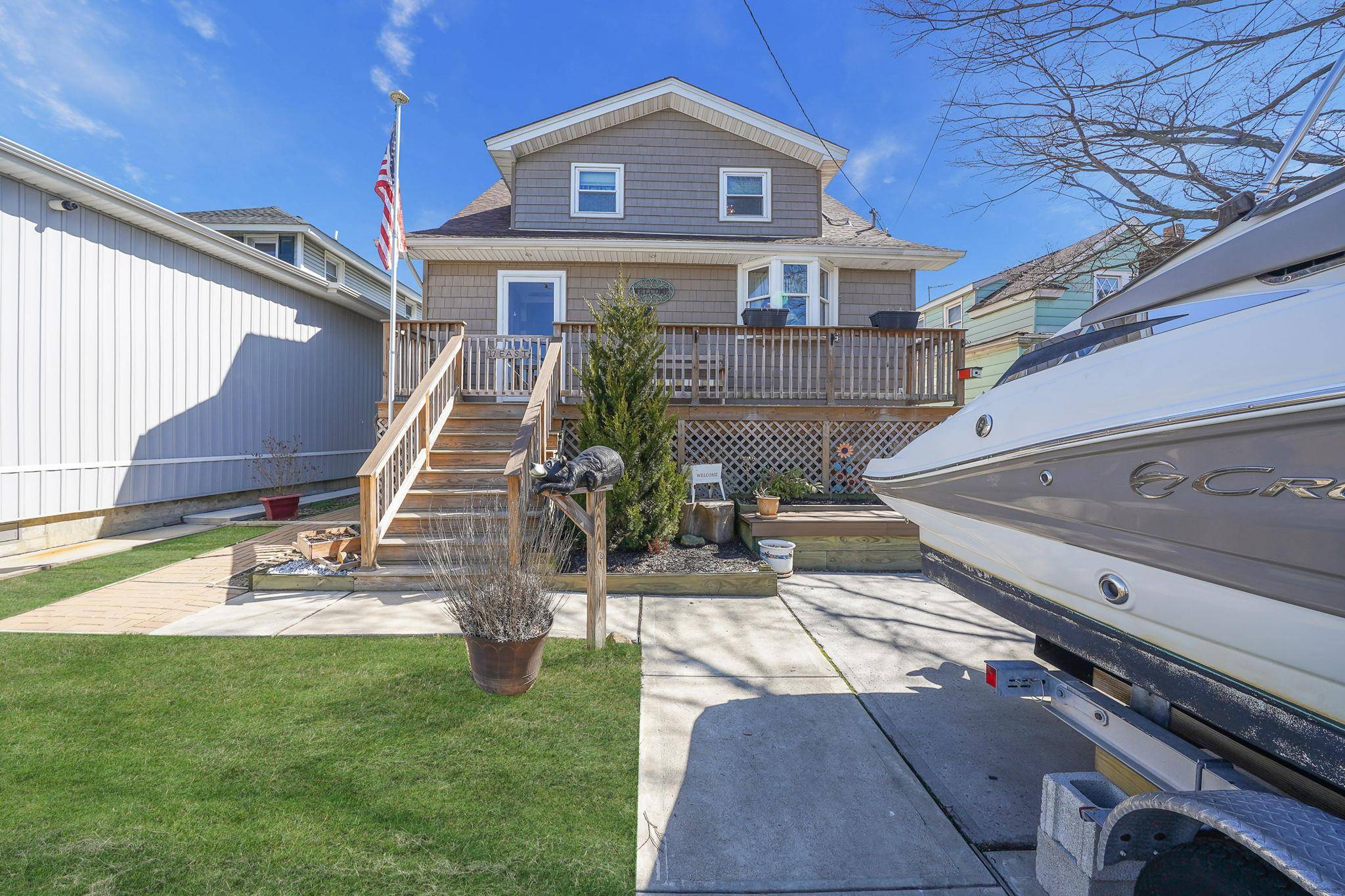 Discover this beautiful fully raised 3 bedroom, 2 bathroom home, offering stunning water front living in the Meadowmere section of Lawrence ; with modern comforts and rustic charm.