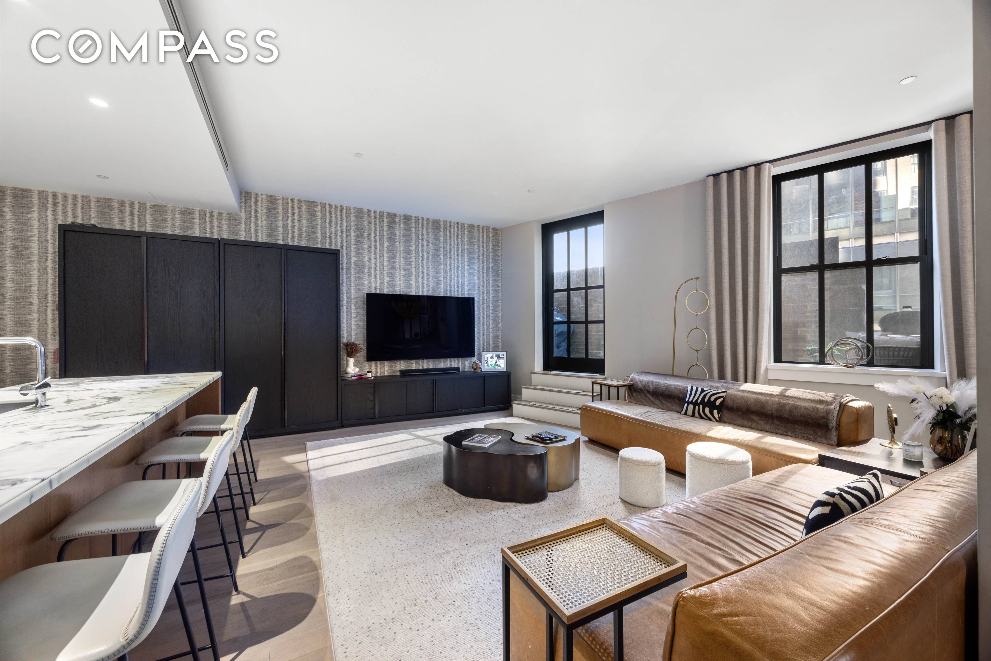 Refined Tribeca Living with a Spectacular Private Terrace, Designer Finishes, and Full Service Amenities.